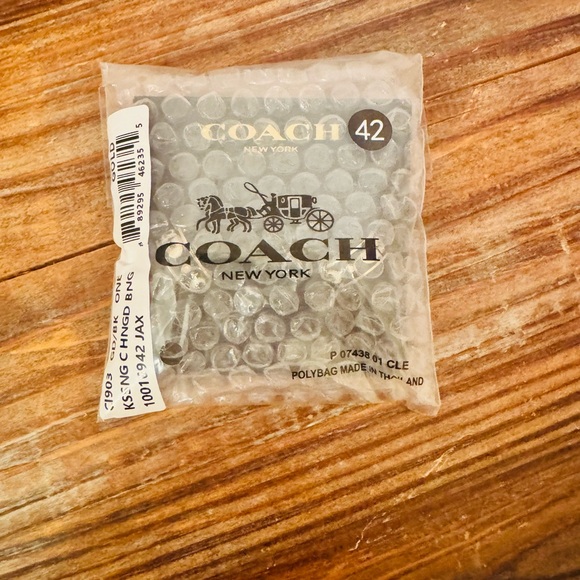 Coach Siganture Enamel Huggie Earrings in Black - Picture 10 of 10